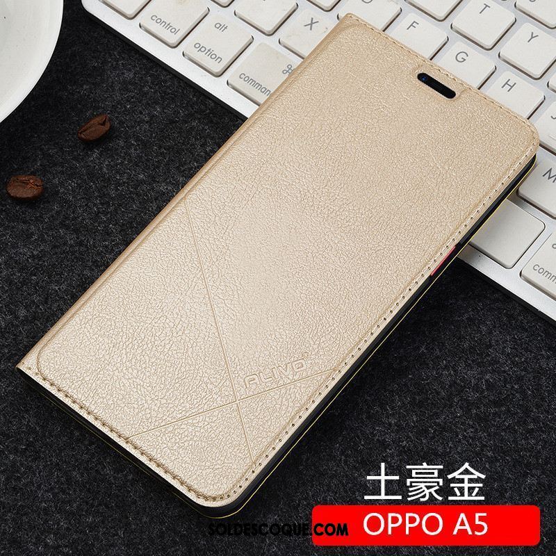 Coque Oppo A5 Créatif Incassable Noir Tout Compris Protection Pas Cher