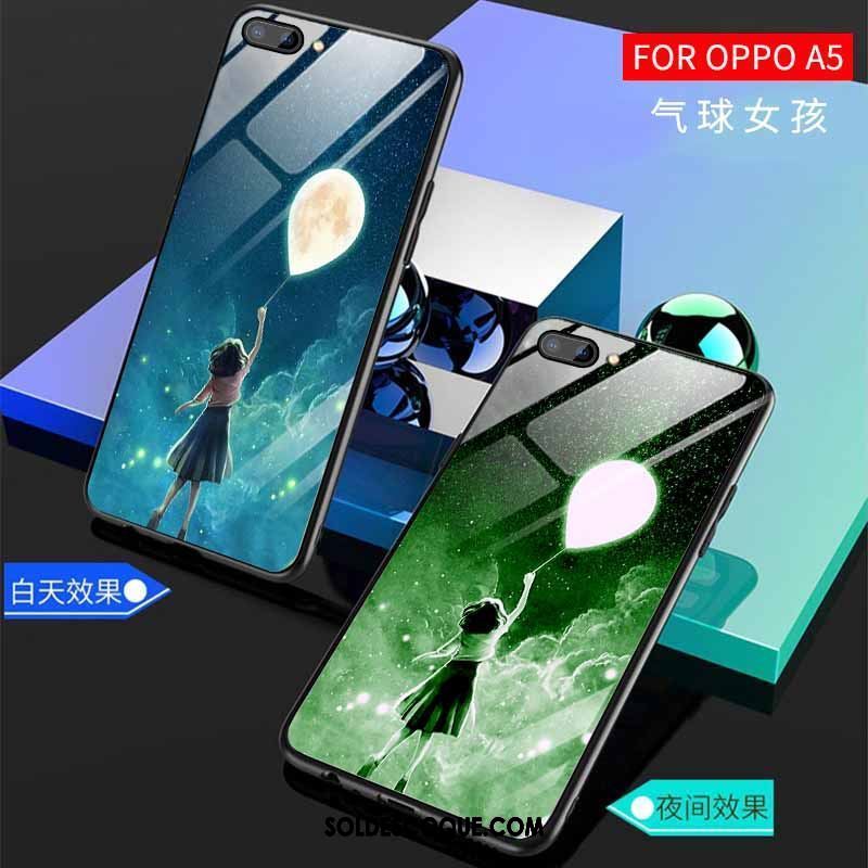 Coque Oppo A5 Créatif Lumineuses Étui Très Mince Téléphone Portable Soldes