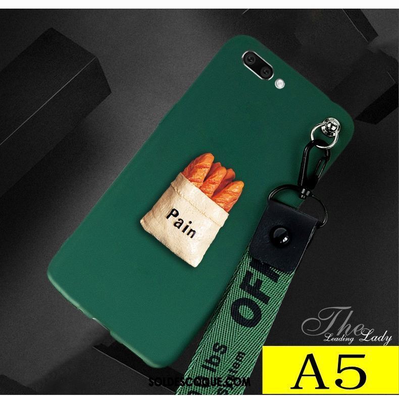 Coque Oppo A5 Créatif Vert Fluide Doux Étui Téléphone Portable En Vente