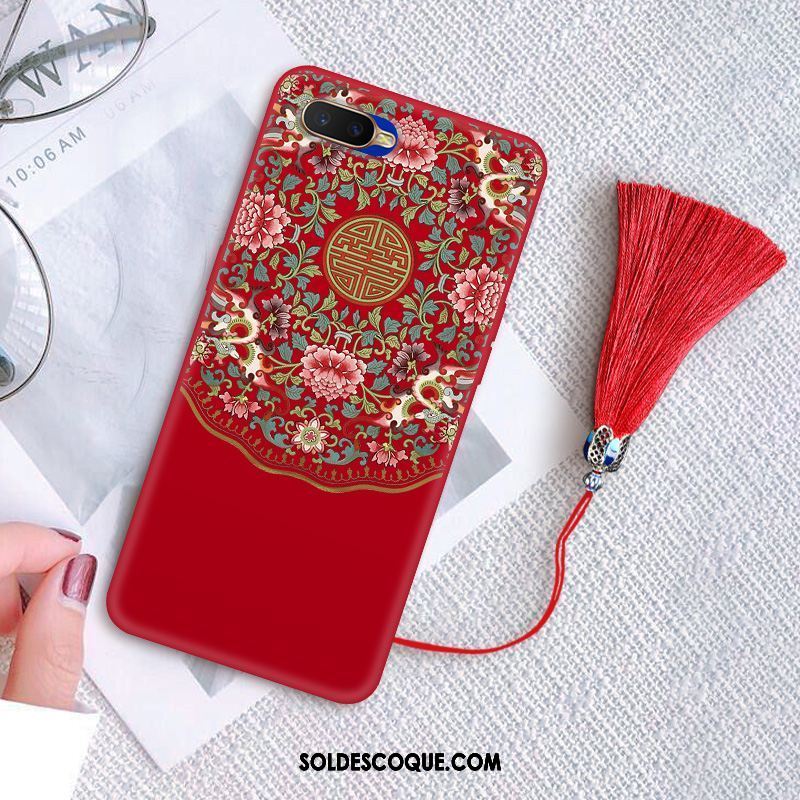 Coque Oppo A5 Fluide Doux Étui Vintage Créatif Noir Pas Cher