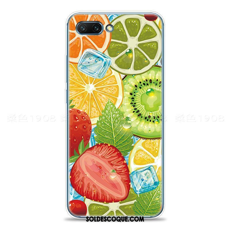 Coque Oppo A5 Fraise Créatif Fruit Vert Citron Soldes