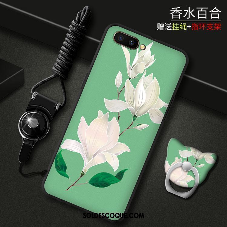 Coque Oppo A5 Mode Protection Fluide Doux Téléphone Portable Vert Housse En Ligne