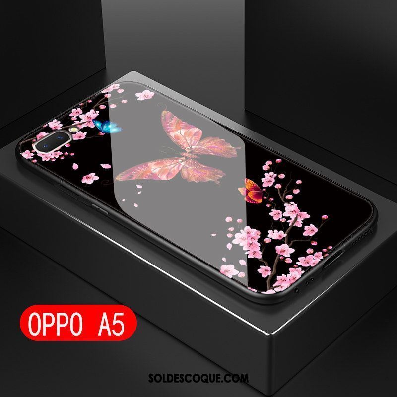 Coque Oppo A5 Nouveau Fluide Doux Silicone Couvercle Arrière Tendance Soldes