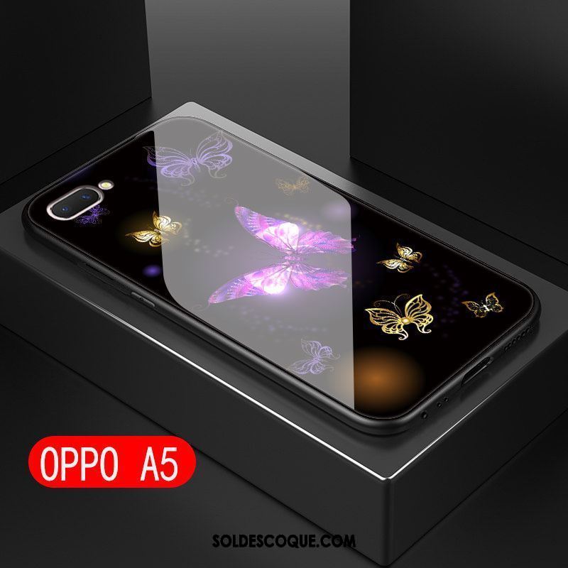 Coque Oppo A5 Nouveau Fluide Doux Silicone Couvercle Arrière Tendance Soldes