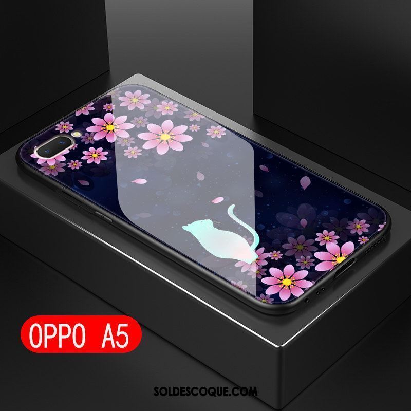 Coque Oppo A5 Nouveau Fluide Doux Silicone Couvercle Arrière Tendance Soldes