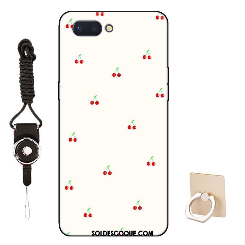 Coque Oppo A5 Protection Délavé En Daim Fruit Bordure Étui Housse En Ligne