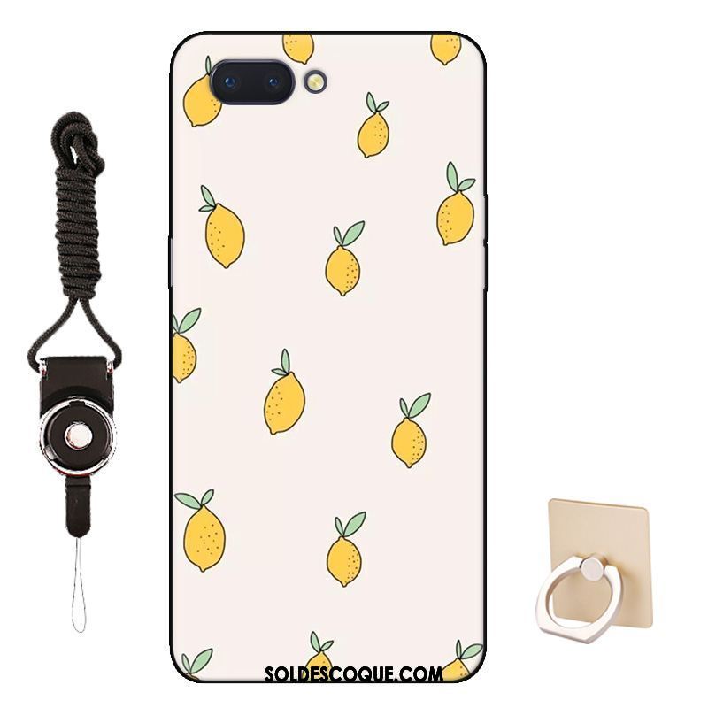 Coque Oppo A5 Protection Délavé En Daim Fruit Bordure Étui Housse En Ligne