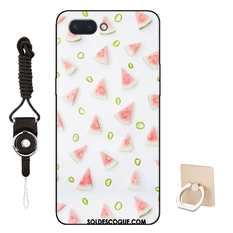 Coque Oppo A5 Protection Délavé En Daim Fruit Bordure Étui Housse En Ligne