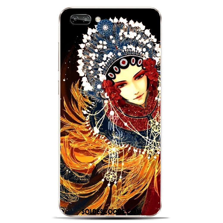 Coque Oppo A5 Style Chinois Fluide Doux Rouge Encre Étui En Ligne