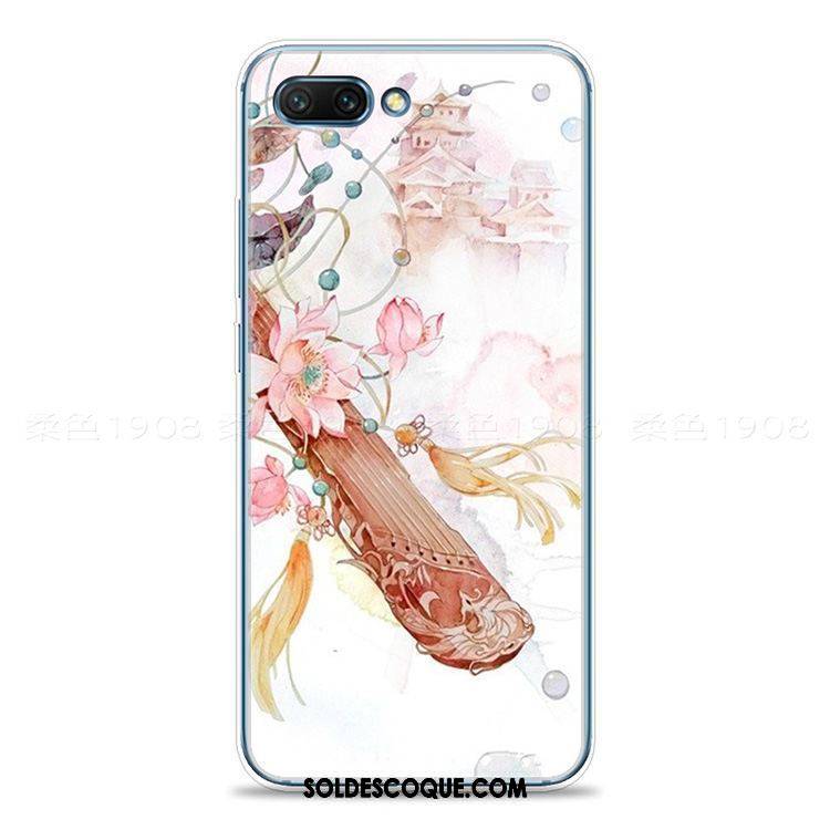Coque Oppo A5 Style Chinois Téléphone Portable Gaufrage Blanc Vintage Pas Cher