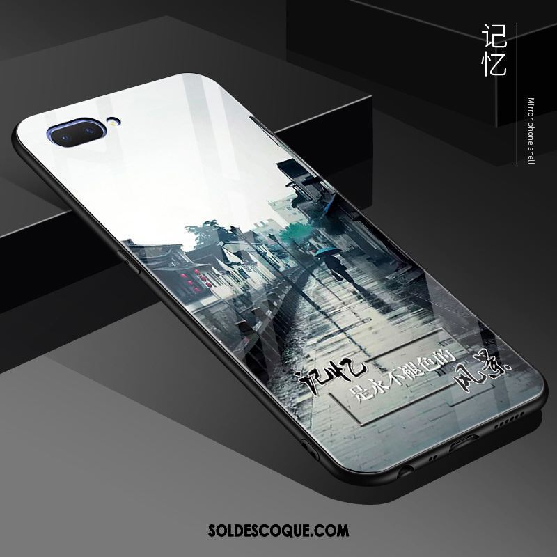 Coque Oppo A5 Tendance Étui Verre Téléphone Portable Silicone En Vente