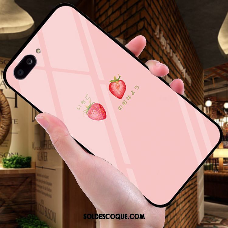 Coque Oppo A5 Verre Miroir Étui Fruit Silicone En Vente