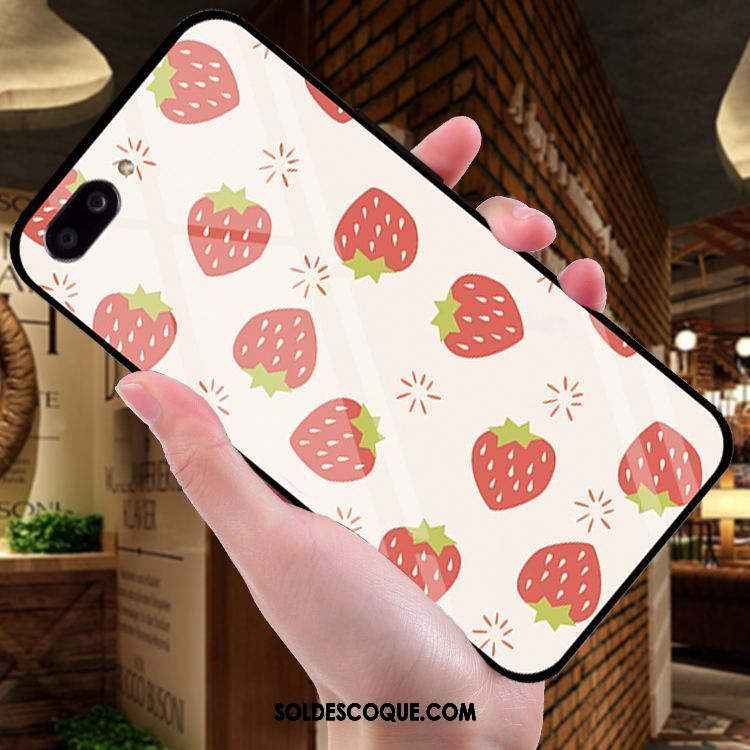 Coque Oppo A5 Verre Miroir Étui Fruit Silicone En Vente