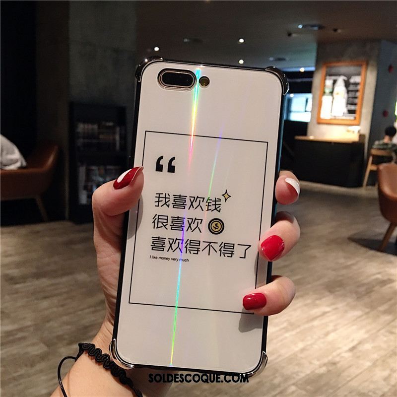 Coque Oppo A5 Verre Étui Téléphone Portable Créatif Incassable Pas Cher