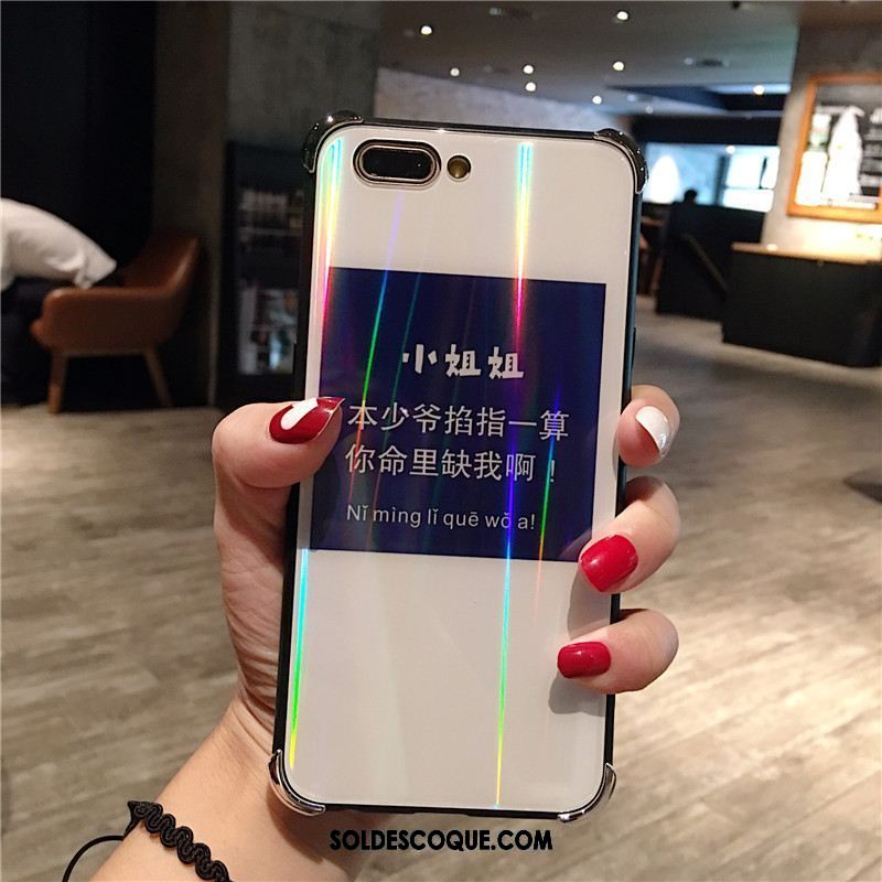 Coque Oppo A5 Verre Étui Téléphone Portable Créatif Incassable Pas Cher