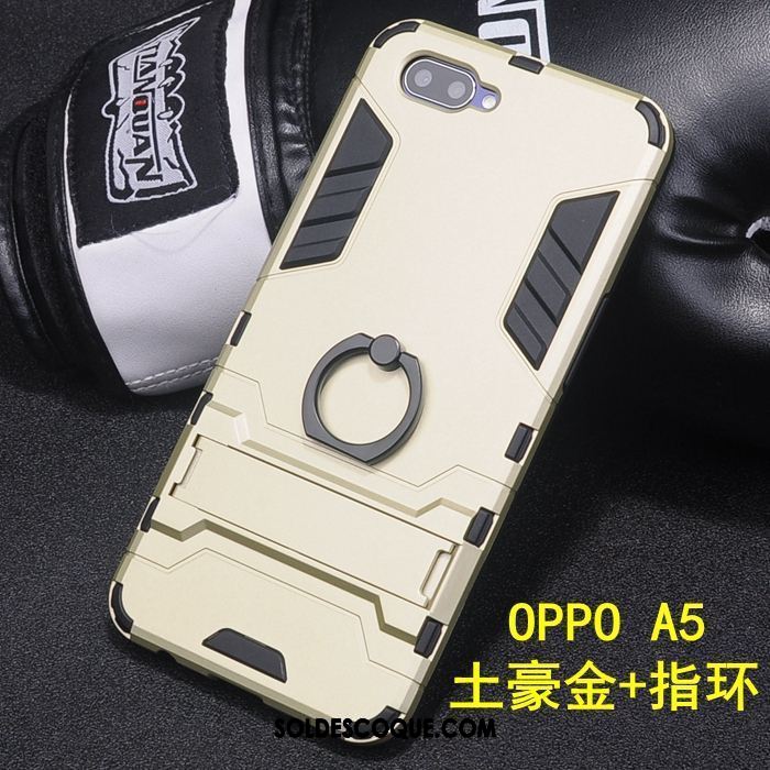 Coque Oppo A5 Étui Délavé En Daim Incassable Téléphone Portable Tout Compris Housse Soldes