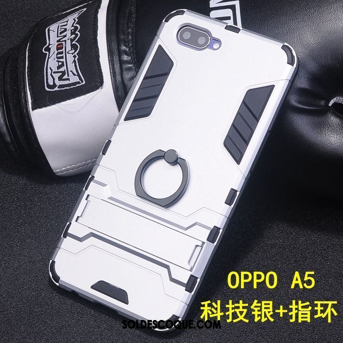 Coque Oppo A5 Étui Délavé En Daim Incassable Téléphone Portable Tout Compris Housse Soldes