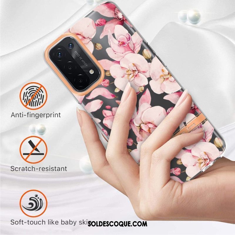 Coque Oppo A54 5G / A74 5G Transparente Florale