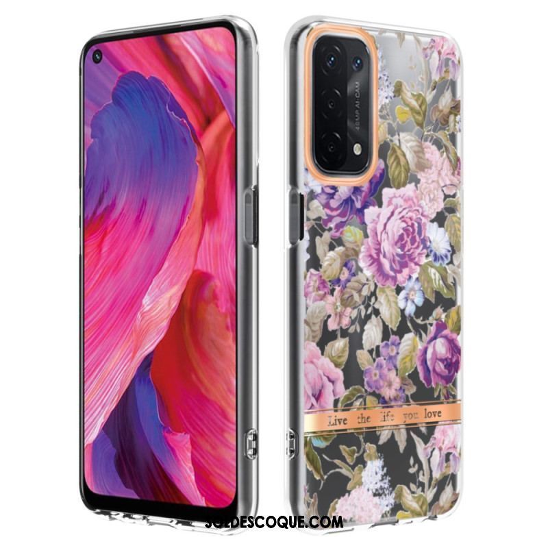 Coque Oppo A54 5G / A74 5G Transparente Florale