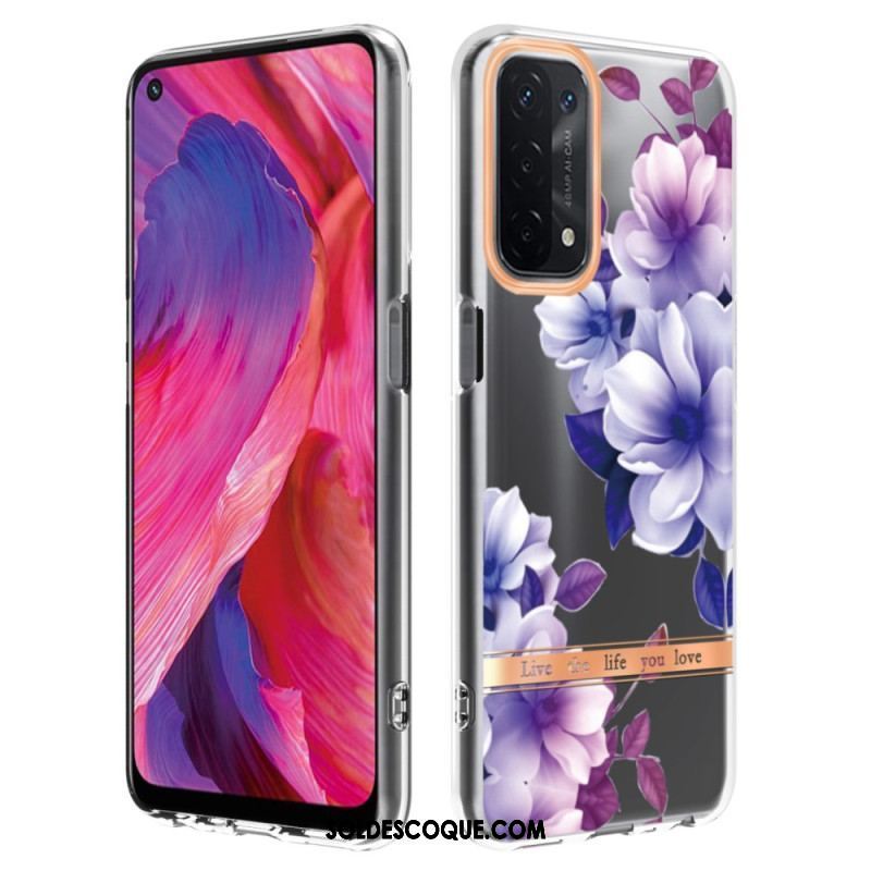 Coque Oppo A54 5G / A74 5G Transparente Florale