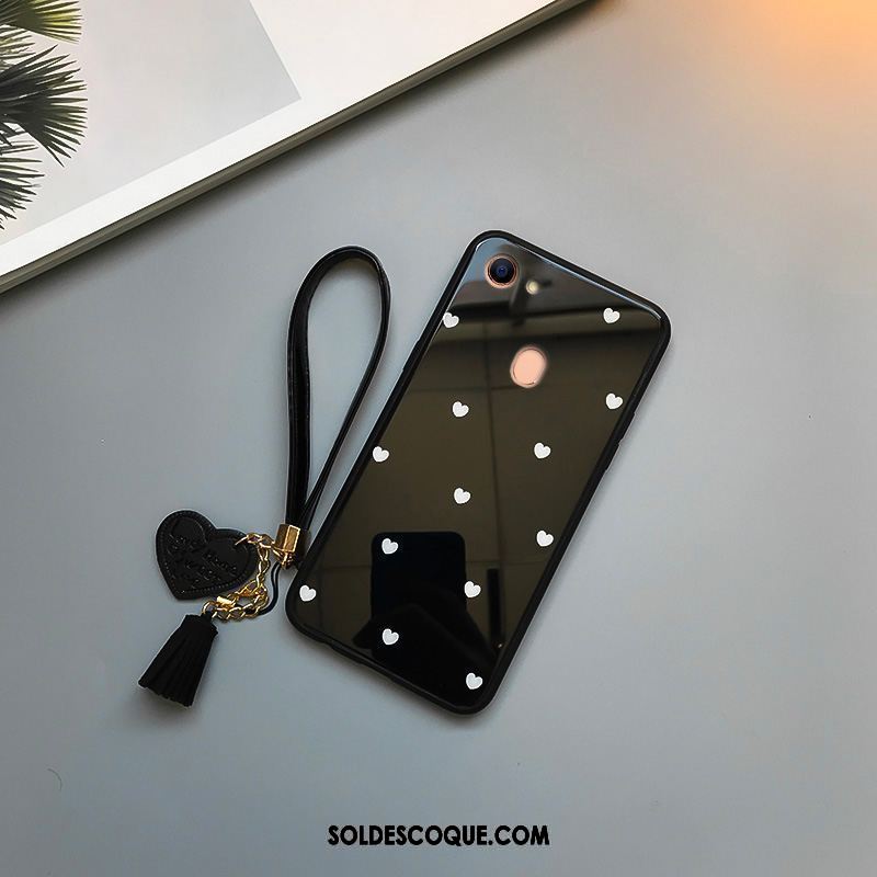 Coque Oppo A73 Amour Verre Étui Point D'onde Personnalité En Vente