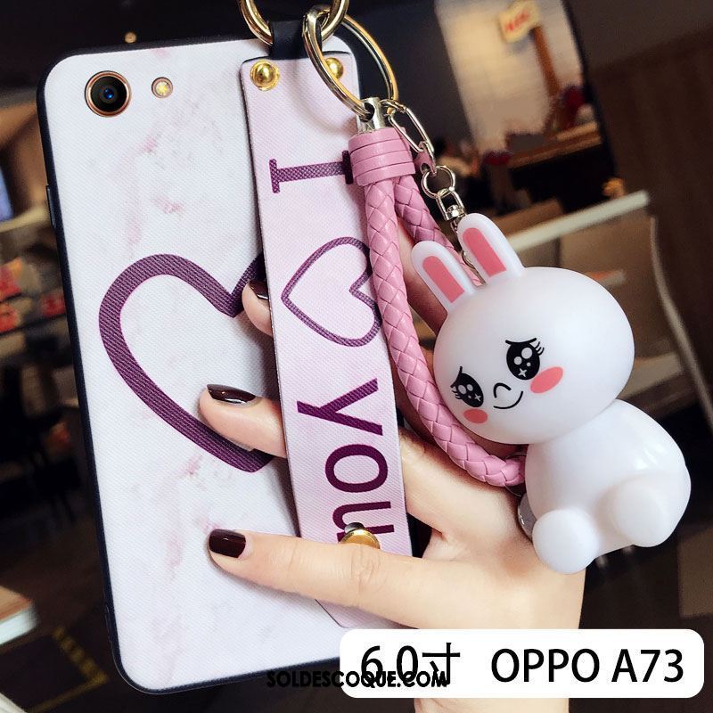 Coque Oppo A73 Blanc Créatif Tout Compris Étui Charmant En Vente