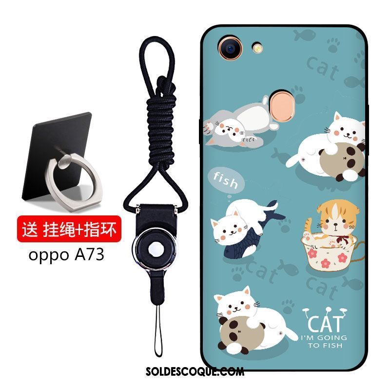 Coque Oppo A73 Bleu Téléphone Portable Étui Silicone Incassable En Vente