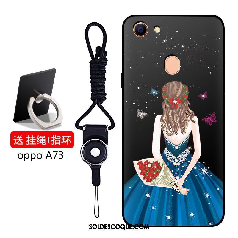 Coque Oppo A73 Bleu Téléphone Portable Étui Silicone Incassable En Vente