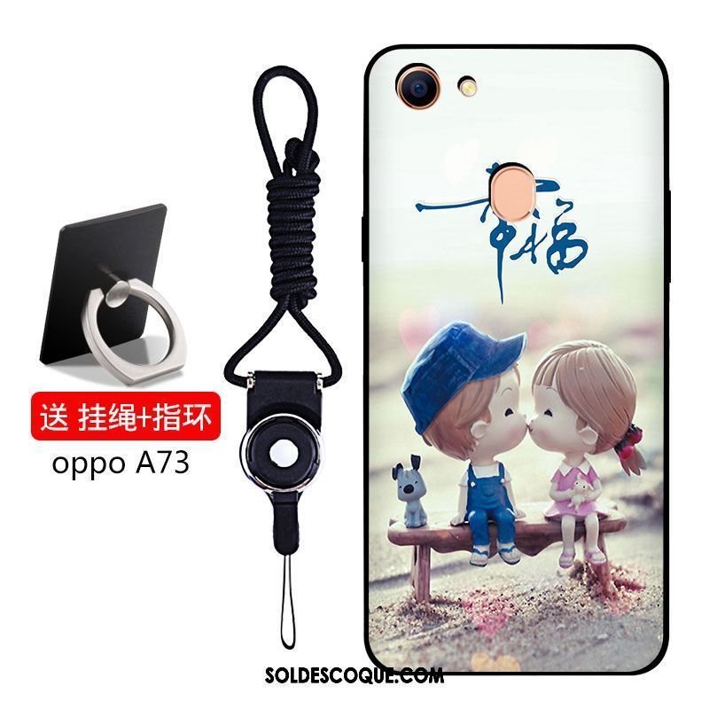 Coque Oppo A73 Bleu Téléphone Portable Étui Silicone Incassable En Vente