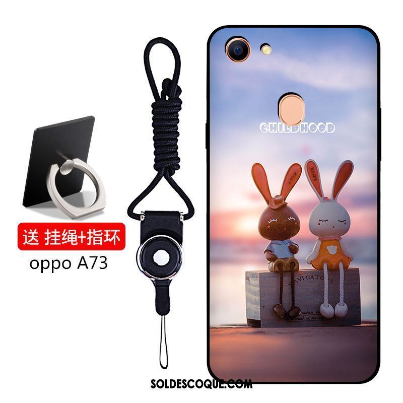Coque Oppo A73 Bleu Téléphone Portable Étui Silicone Incassable En Vente