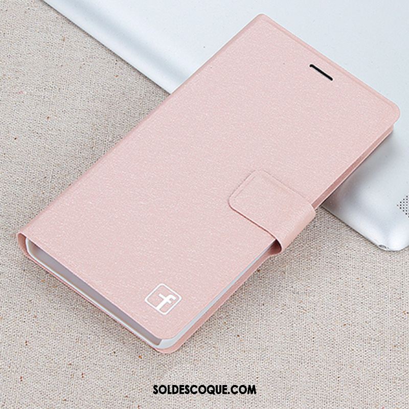 Coque Oppo A73 Clamshell Étui En Cuir Boucle Magnétique Rose Téléphone Portable France