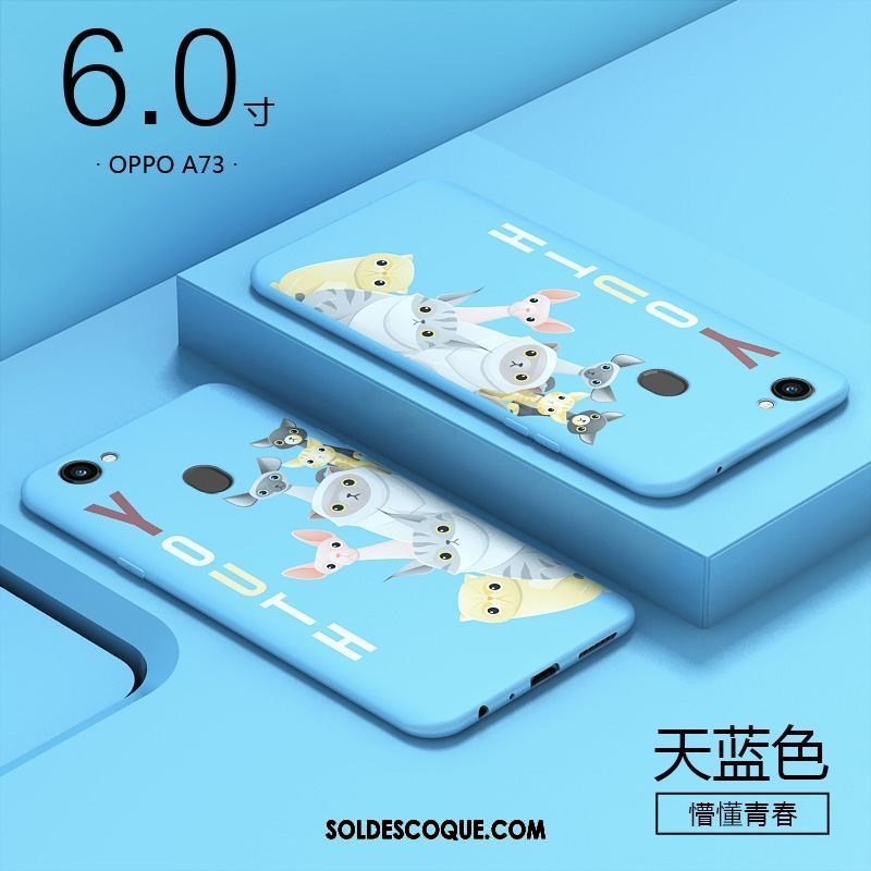 Coque Oppo A73 Créatif Personnalité Rouge Protection Fluide Doux Soldes