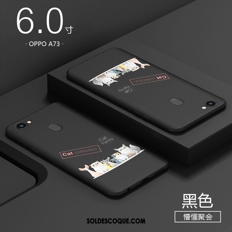 Coque Oppo A73 Créatif Personnalité Rouge Protection Fluide Doux Soldes