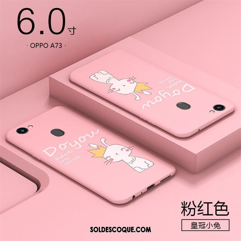 Coque Oppo A73 Créatif Personnalité Rouge Protection Fluide Doux Soldes