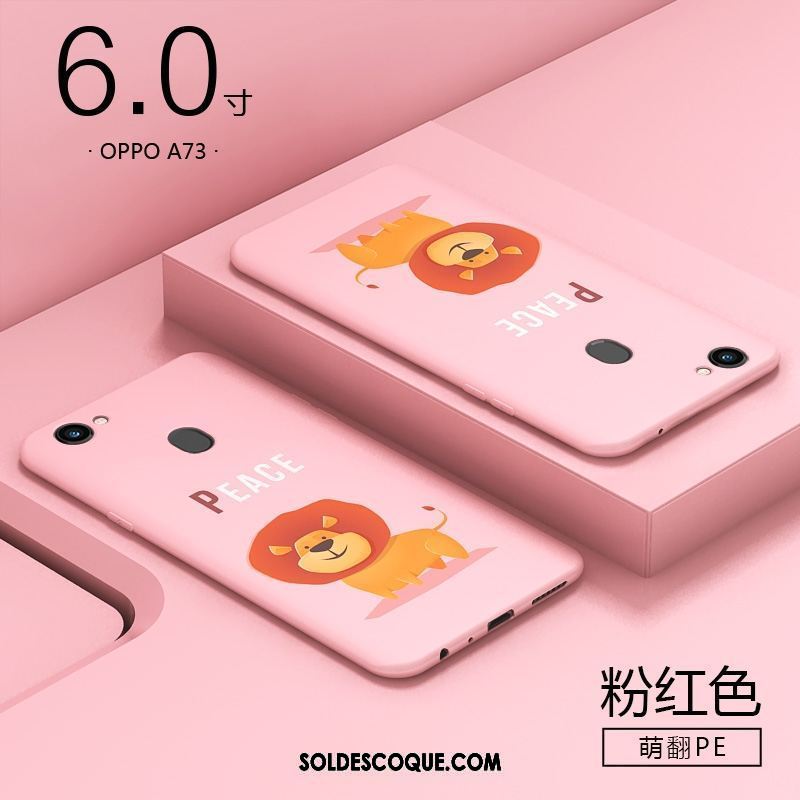 Coque Oppo A73 Créatif Personnalité Rouge Protection Fluide Doux Soldes