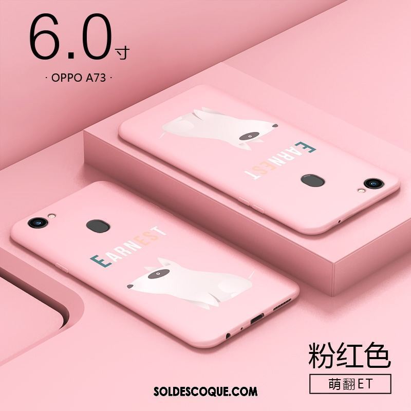 Coque Oppo A73 Créatif Personnalité Rouge Protection Fluide Doux Soldes