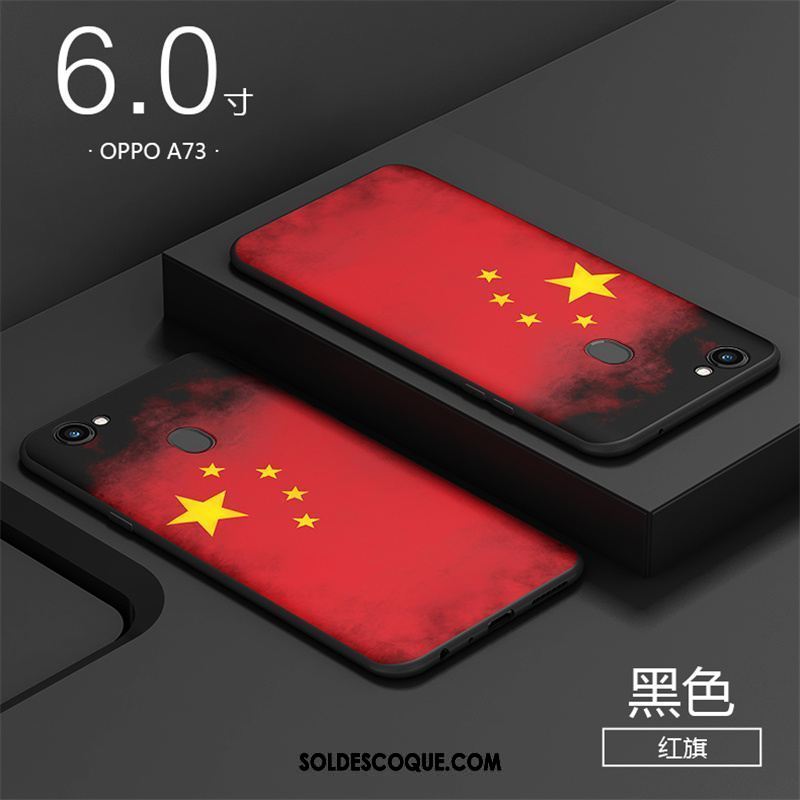 Coque Oppo A73 Créatif Personnalité Rouge Protection Fluide Doux Soldes