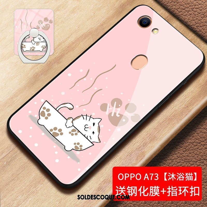 Coque Oppo A73 Créatif Téléphone Portable Incassable Verre Personnalité En Ligne