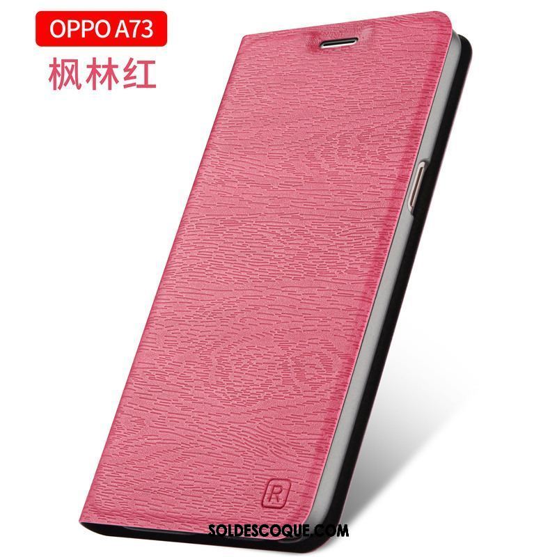 Coque Oppo A73 Créatif Étui En Cuir Protection Marque De Tendance Or Pas Cher