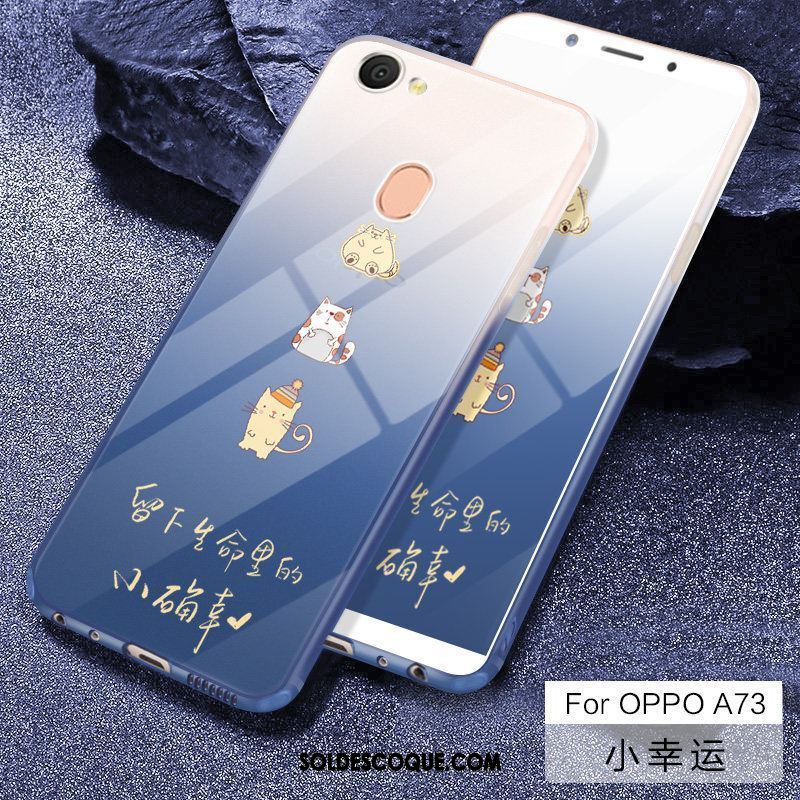 Coque Oppo A73 Fluide Doux Couvercle Arrière Petit Protection Charmant En Ligne