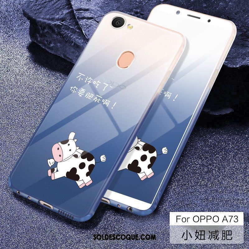 Coque Oppo A73 Fluide Doux Couvercle Arrière Petit Protection Charmant En Ligne