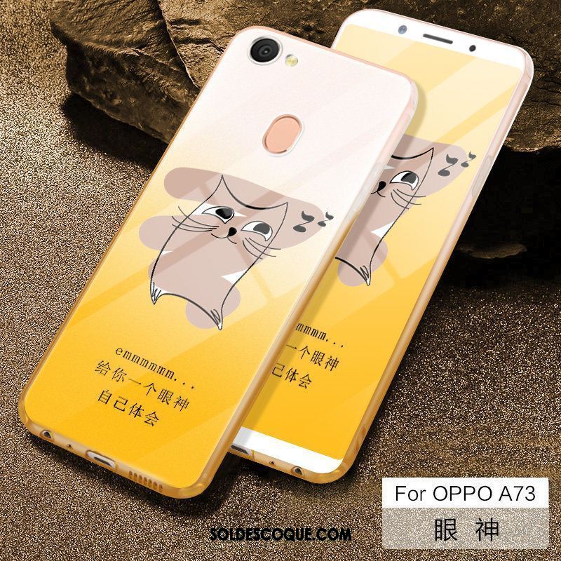 Coque Oppo A73 Fluide Doux Couvercle Arrière Petit Protection Charmant En Ligne