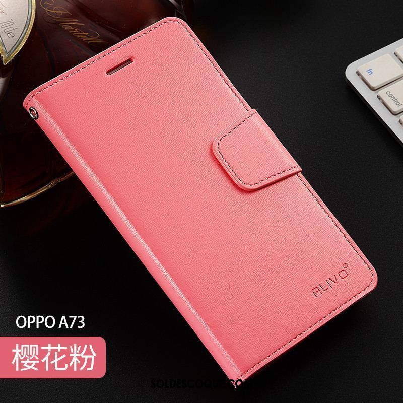 Coque Oppo A73 Fluide Doux Silicone Rouge Incassable Étui En Cuir Pas Cher