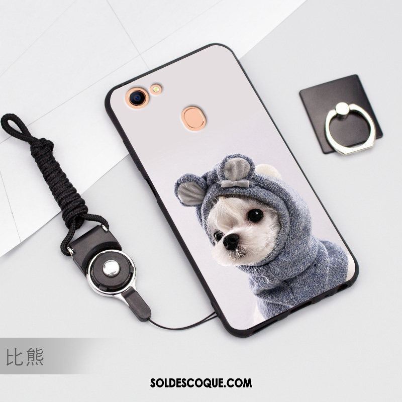 Coque Oppo A73 Gris Incassable Téléphone Portable Silicone Dessin Animé En Ligne