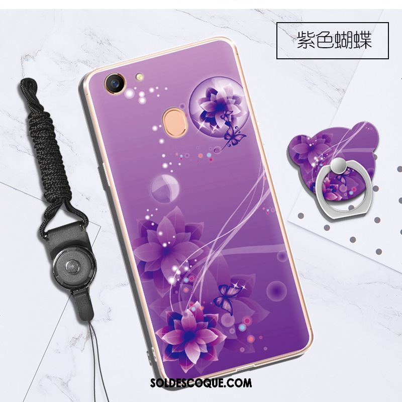 Coque Oppo A73 Incassable Téléphone Portable Violet Fluide Doux Tout Compris Pas Cher