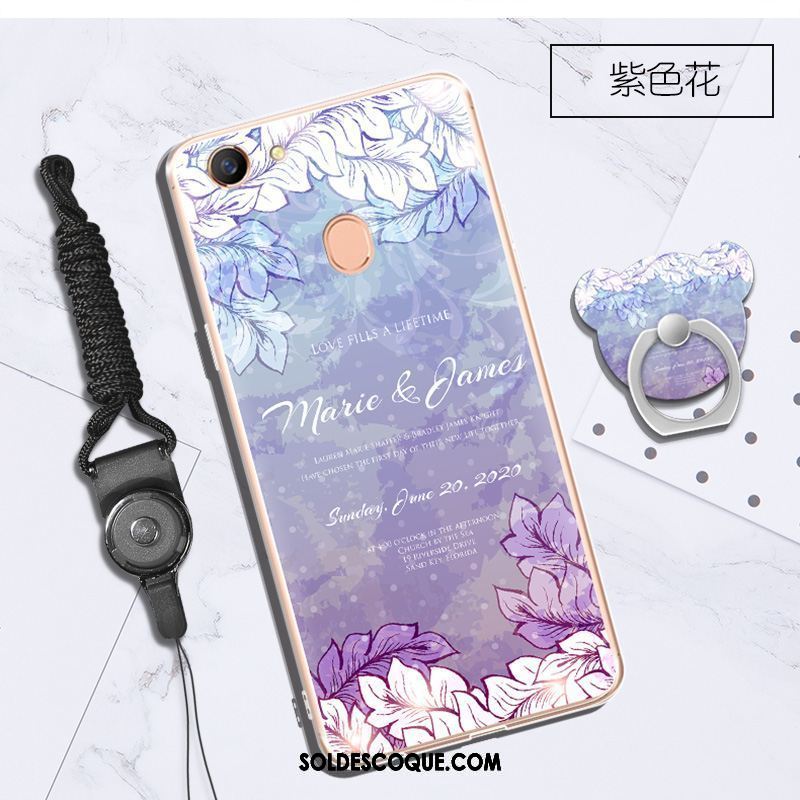 Coque Oppo A73 Incassable Téléphone Portable Violet Fluide Doux Tout Compris Pas Cher