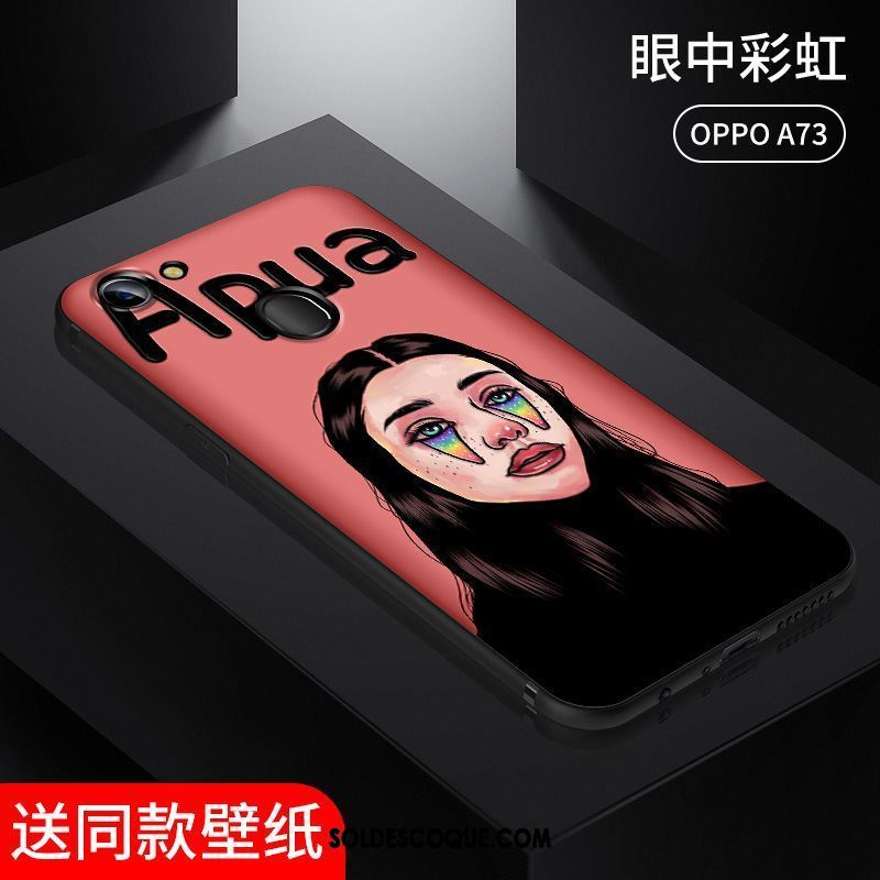 Coque Oppo A73 Peinte À La Main Créatif Gaufrage Fluide Doux Incassable En Ligne