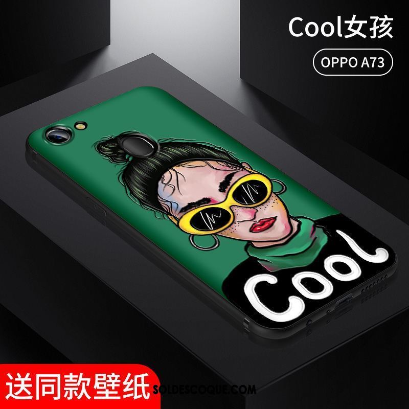 Coque Oppo A73 Peinte À La Main Créatif Gaufrage Fluide Doux Incassable En Ligne