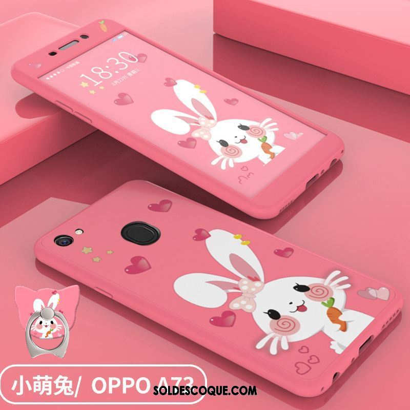 Coque Oppo A73 Protection Téléphone Portable Tendance Dessin Animé Noir France