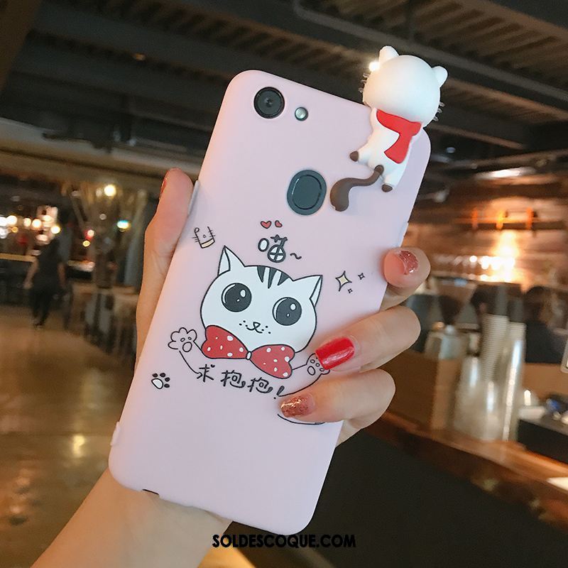 Coque Oppo A73 Rose Téléphone Portable Marque De Tendance Étui Lapin Soldes